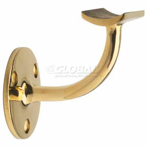 Lavi Industries, Handrail Bracket, for 1.5" Tubing, Polished Brass