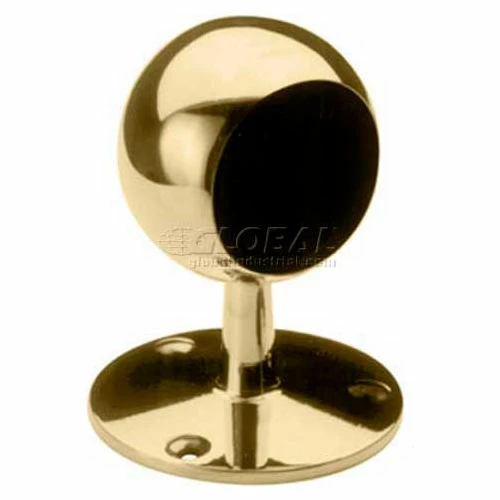 Lavi Industries, Ball End Post, for 2" Tubing, Polished Brass