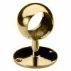 Lavi Industries, Ball Center Post, for 1.5" Tubing, Polished Brass