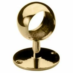 Lavi Industries, Ball Center Post, for 2" Tubing, Polished Brass