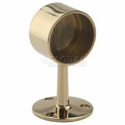 Lavi Industries, Flush End Post, for 2" Tubing, Polished Brass