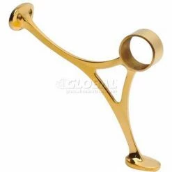Lavi Industries, Combination Bracket, for 1.5" Tubing, Polished Brass