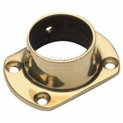 Lavi Industries, Flange, Wall, Cut, for 1.5" Tubing, Polished Stainless Steel