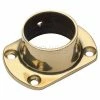 Lavi Industries, Flange, Wall, Cut, for 1.5" Tubing, Satin Stainless Steel