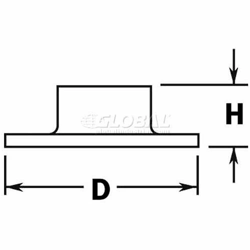 Lavi Industries, Flange, Floor, for 2" Tubing, Satin Stainless Steel - Image 2