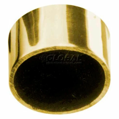 Lavi Industries, End Cap, Flush, used for Wood, for 2" Tubing, Polished Brass - Image 2