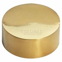 Lavi Industries, End Cap, Flush, used for Wood, for 2" Tubing, Polished Stainless Steel