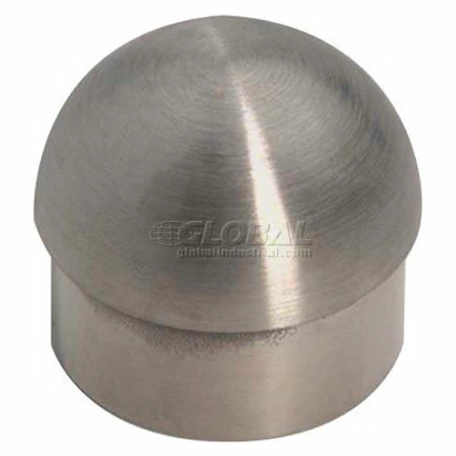 Lavi Industries, Half Ball End Cap, for 1.5" Tubing, Polished Stainless Steel