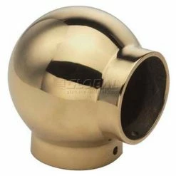 Lavi Industries, Ball Elbow, for 1.5" Tubing, Polished Brass