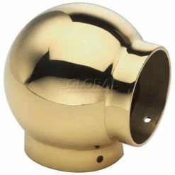 Lavi Industries, Ball Elbow, for 2" Tubing, Polished Brass