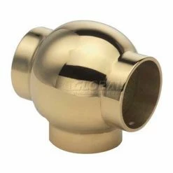 Lavi Industries, Ball Tee, for 1" Tubing, Polished Brass