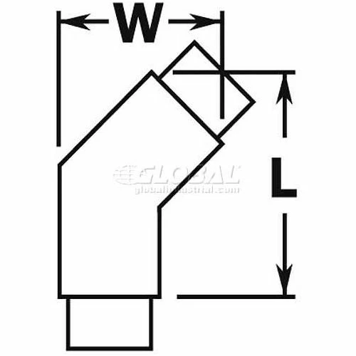 Lavi Industries, Flush Angle Fitting, 135 Degree, for 1.5" Tubing, Polished Stainless Steel - Image 2