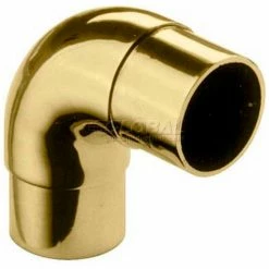 Lavi Industries, Flush Elbow Fitting, Radius, for 1" Tubing, Satin Stainless Steel