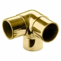 Lavi Industries, Flush Elbow Fitting, Side Outlet, for 1.5" Tubing, Polished Brass