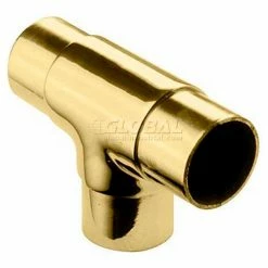 Lavi Industries, Flush Tee Fitting, for 2" Tubing, Polished Stainless Steel