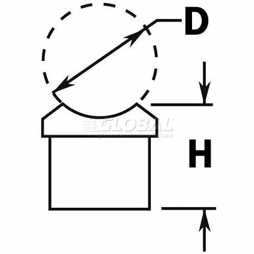 Lavi Industries, Perpendicular Collar, for 2" Tubing, Satin Stainless Steel - Image 2