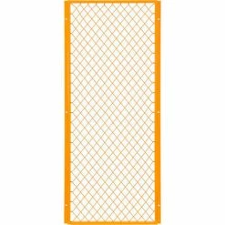 Global Industrial™ Machinery Wire Fence Partition Panel, 2'W, Yellow