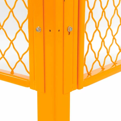 Global Industrial Machinery Wire Fence Partition Panel, 2'W, Yellow - Image 4