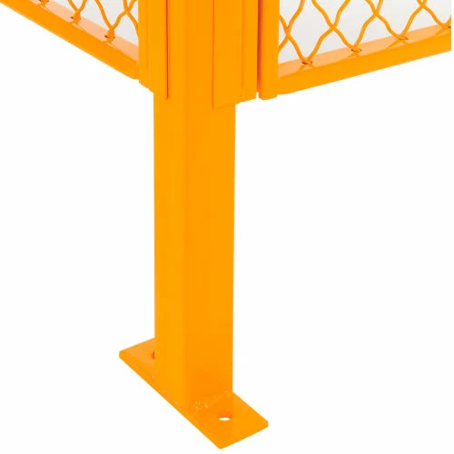 Global Industrial Machinery Wire Fence Partition Panel, 2'W, Yellow - Image 5