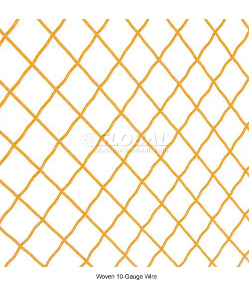 Global Industrial Machinery Wire Fence Partition Panel, 2'W, Yellow - Image 8