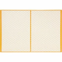 Global Industrial™ Machinery Wire Fence Partition Panel, 7'W, Yellow