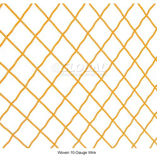Global Industrial Machinery Wire Fence Partition Panel, 10'W, Yellow - Image 9