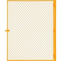 Global Industrial™ Machinery Wire Fence Partition Hinged Door, Yellow