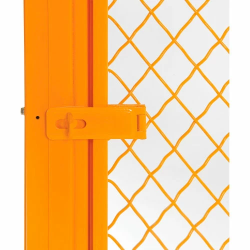 Global Industrial Machinery Wire Fence Partition Hinged Door, Yellow - Image 3