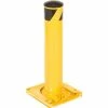 Global Industrial™ Removable Steel Bollard With Removable Plastic Cap 5.5''x24''H