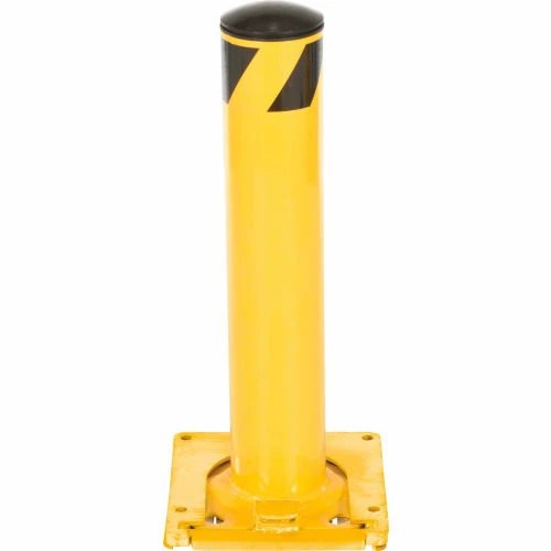 Global Industrial™ Removable Steel Bollard With Removable Plastic Cap 5.5''x24''H - Image 4