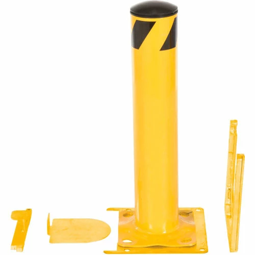 Global Industrial™ Removable Steel Bollard With Removable Plastic Cap 5.5''x24''H - Image 5