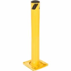 Global Industrial™ Removable Steel Bollard With Removable Plastic Cap 5.5''x36''H