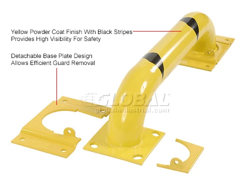 Global Industrial™ Removable Steel Rack Guard 9"H X 48" L - Image 4