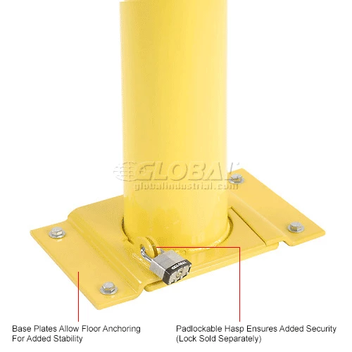 Global Industrial™ Removable Steel Rack Guard 9"H X 48" L - Image 6