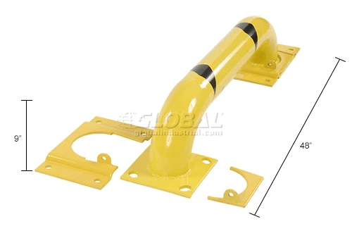 Global Industrial™ Removable Steel Rack Guard 9"H X 48" L - Image 7
