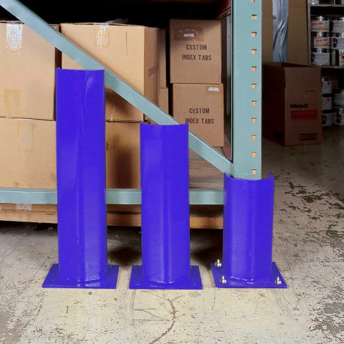 Bluff Manufacturing 1/4" Thick 24" H Steel Post Protector Blue - Image 3