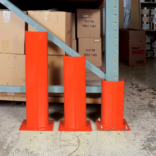 Bluff Manufacturing 1/2" Thick 12" H Steel Post Protector Orange - Image 3