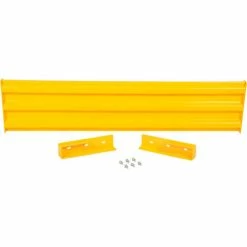 Vestil Steel Traffic Machinery Guard Rail, Drop In Style, 6'L, Yellow