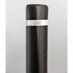 Innoplast 50" Soft Polyethylene Bollard Cover - Black Cover/White Tapes