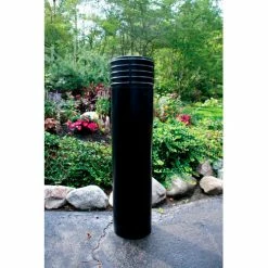 Vestil Metro Decorative Bollard Cover Fit Pipe 6" -6-5/8" Black