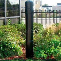Vestil Arch Decorative Bollard Cover Fit Pipe 6" -6-5/8" Black