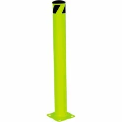 Vestil Steel Safety Bollard, 42" H X 4-1/2" Dia, Powder-Coat, Fluorescent Yellow