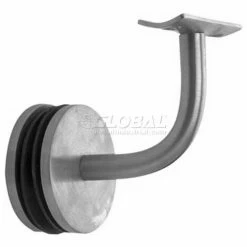 Lavi Industries, Glass Mount Handrail, for 1.5" Tubing, Satin Stainless Steel