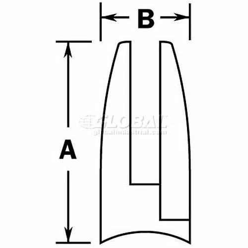 Lavi Industries, Glass Grip, Mini, Radius, for 1" Tubing, Polished Stainless Steel - Image 2