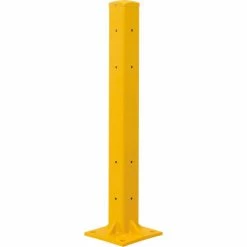 Global Industrial Protective Guard Rail Post For Double Rail, 42"H