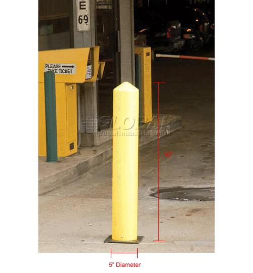 Eagle Mfg Eagle Poly Bollard Post Yellow 5"W x 42"H, 1731 - Image 7