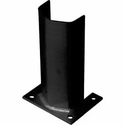 Bluff Manufacturing 1/2" Thick 12" H Steel Post Protector Black