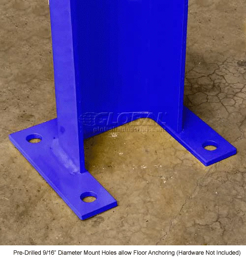 Bluff Manufacturing 1/4" Thick 18" H Steel Post Protector Blue - Image 5