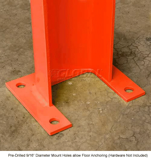 Bluff Manufacturing 3/8" Thick 24" H Steel Post Protector Orange - Image 5