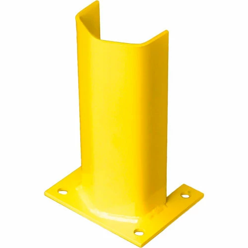 Bluff Manufacturing 1/4" Thick 12" H Steel Post Protector Yellow